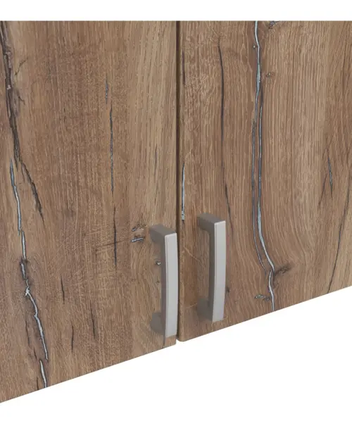 Nadstawka do szafy Brando 136 cm z 3 drzwiami dąb flagstaff ciemny