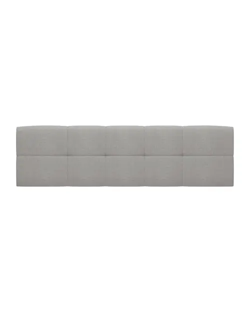 Funda tapizada para cama Tetrix 140 cm gris