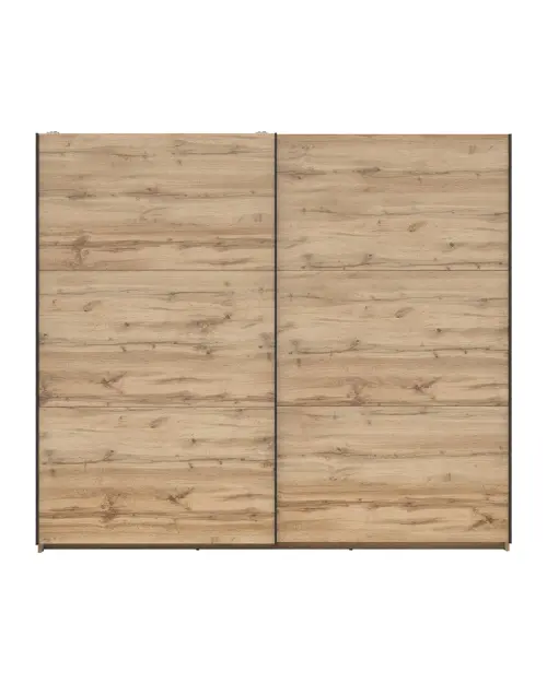 Armario de puertas correderas Tetrix 220 cm roble wotan