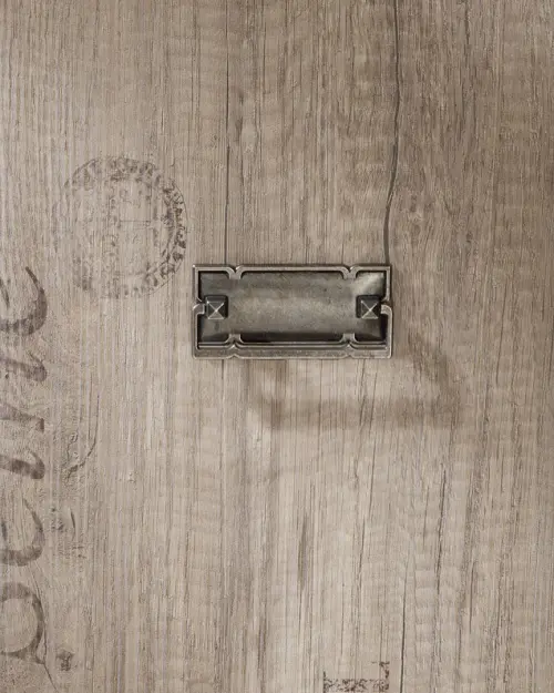 Armario de dos puertas Malcolm 80 cm con cajones roble canyon monument estampado