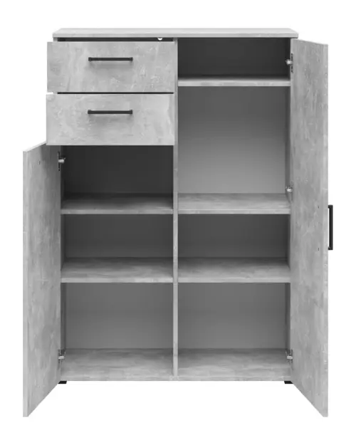 Cómoda MultiDo 80 cm con 2 puertas y 2 cajones atelier claro