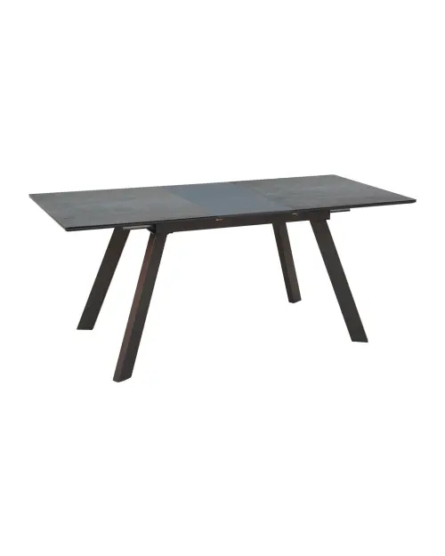 Mesa extensible Heiko 140-180x80 gris-negro