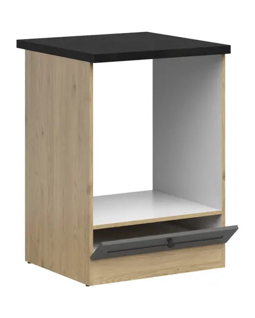 Armario de cocina para horno encastrado Junona Line 60 cm grafito con encimera