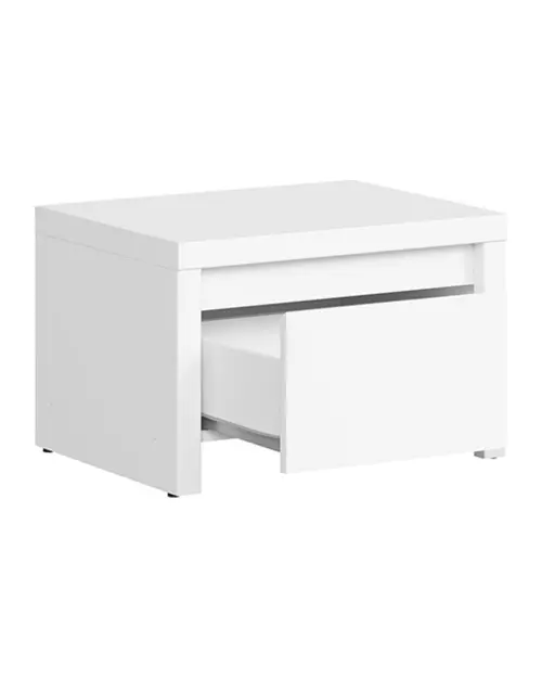 Тумба приліжкова Kaspian 51 см з шухлядою біла