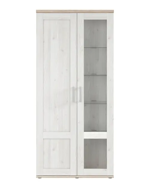 Vitrina Romance 93 cm con 2 puertas alerce sibiu claro