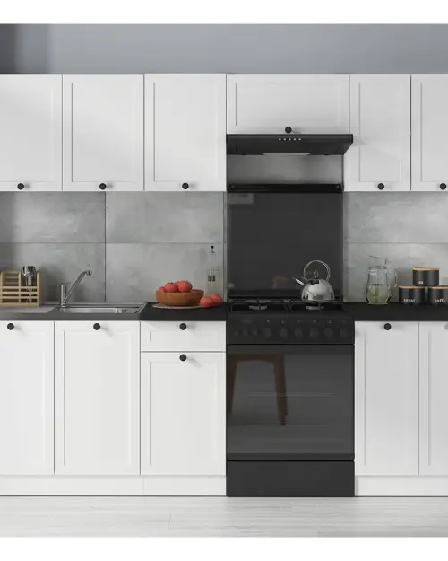 Zestaw kuchenny Junona Line 230 cm biały bez blatu