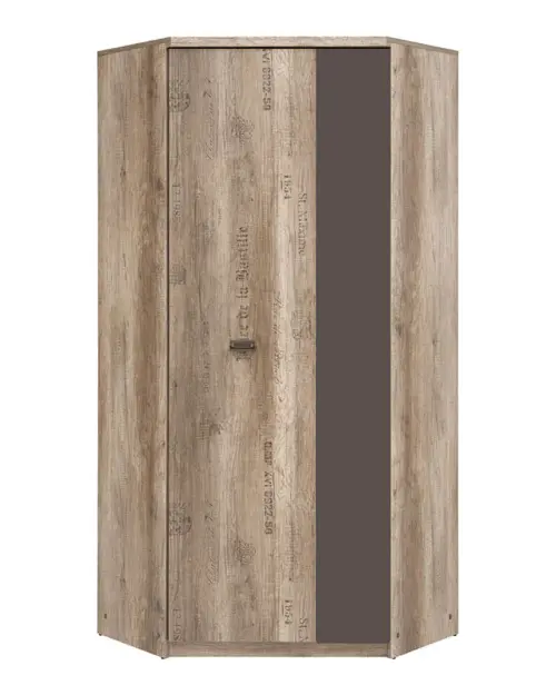 Armario de esquina Malcolm 96x96 cm roble canyon monument estampado/gris wolframio