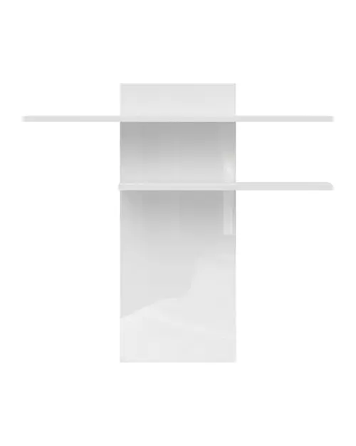 Estante de pared panel Assen 130 cm blanco brillo