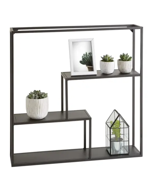 Estante de pared Lars 60 cm negro