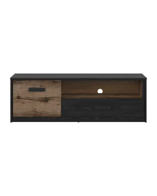 Mueble RTV Kassel 150 cm con puertas y cajón roble monastery