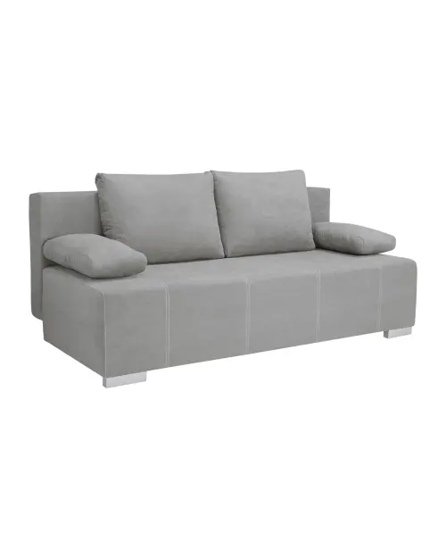Sofá de tres plazas Street IV LUX 3DL convertible con contenedor gris
