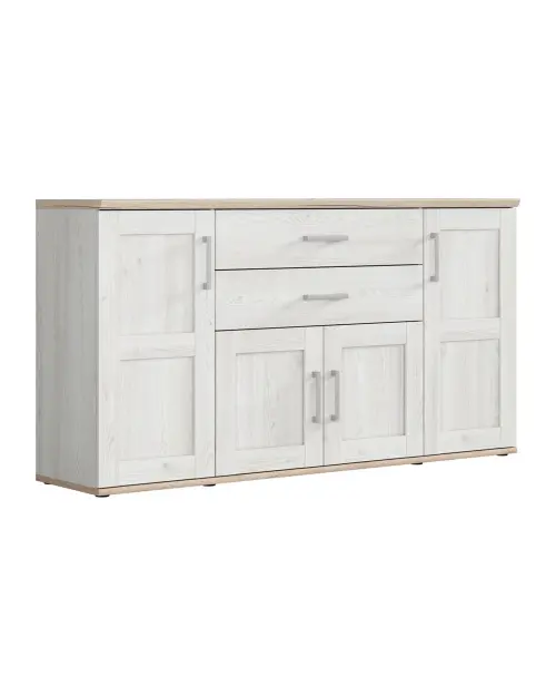 Cómoda Romance 186 cm con 4 puertas y 2 cajones alerce sibiu claro