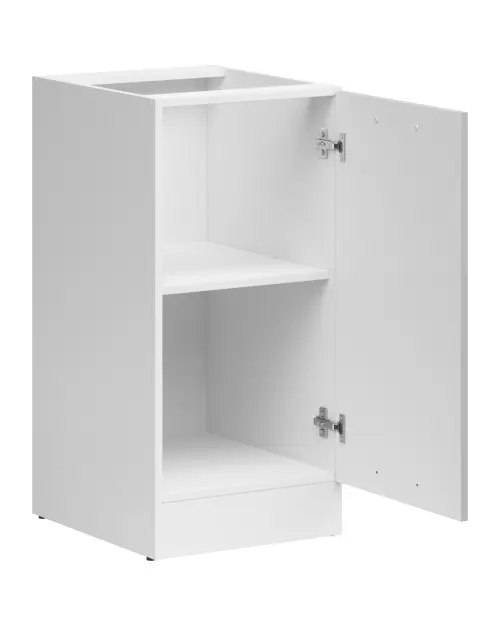 Armario de cocina inferior Junona Line 40 cm derecho gris claro brillo