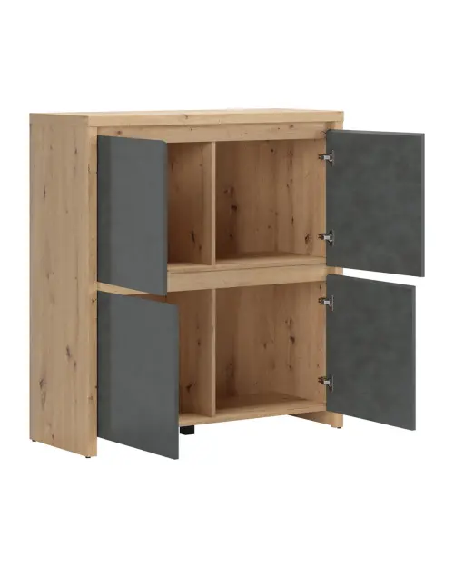 Mueble Larios 105 cm de cuatro puertas roble artisan/matera