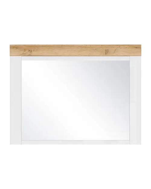 Espejo de pared Holten 70x92,5 cm blanco-marrón