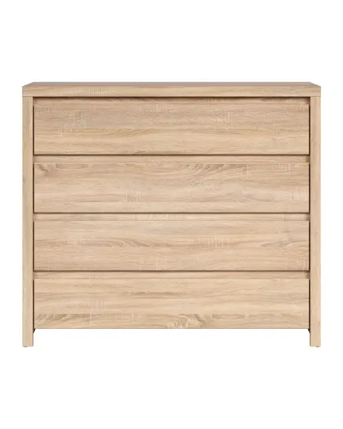 Cómoda Kaspian con 4 cajones roble sonoma