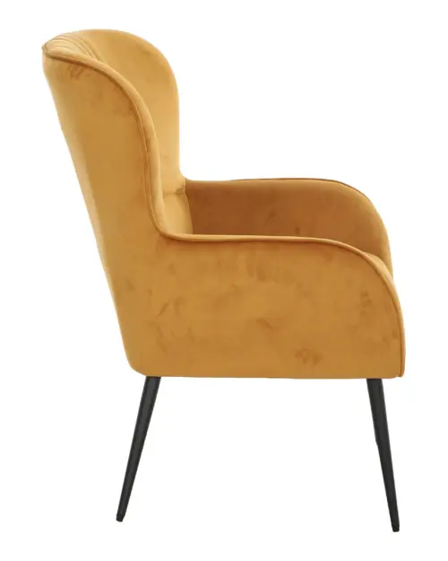 Sillón orejero Samon amarillo