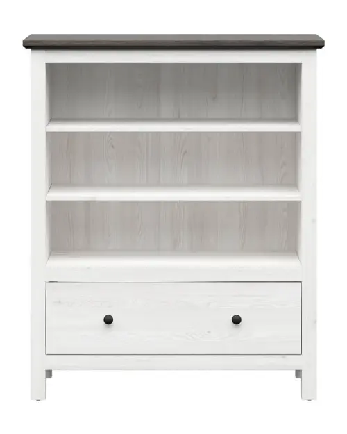 Estantería Hesen 101 cm con cajón y 3 estantes alerce sibiu claro