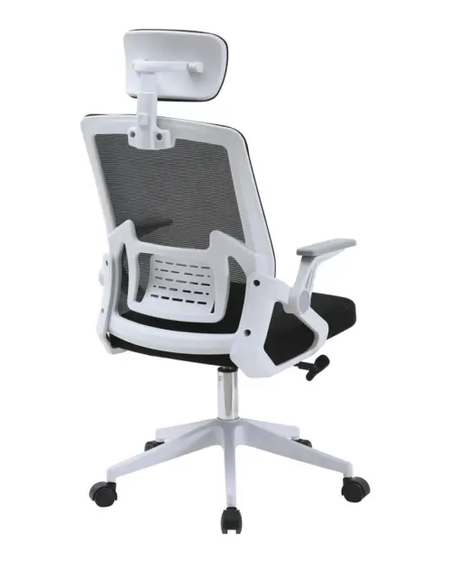 Silla giratoria Born negro-blanco