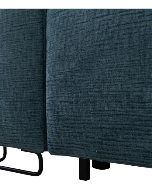 Диван трехместный Kizo раскладной бирюзовый