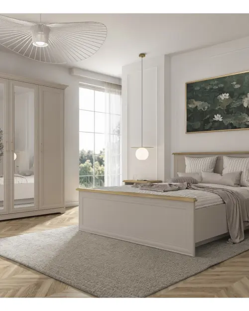 Cómoda Anga 94 cm con cajones cachemira/roble mauvella