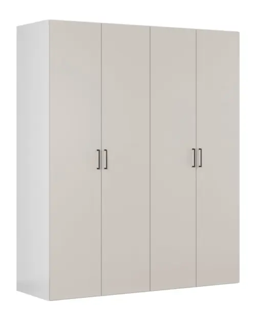 Модульна шафа Flex 200 см з 4 дверима кашемір