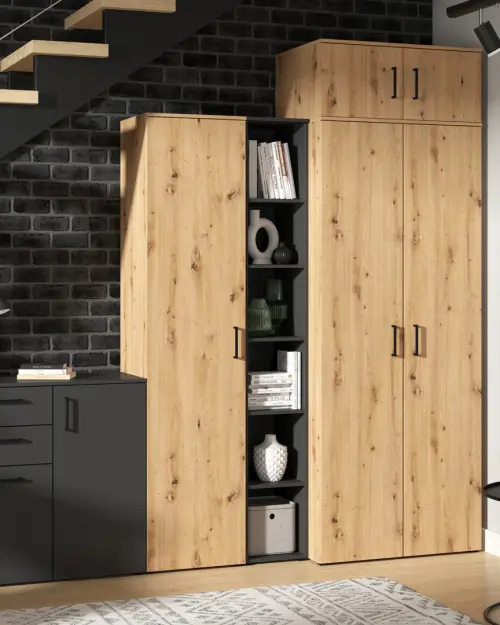 Armario MultiDo 80 cm de dos puertas atelier claro