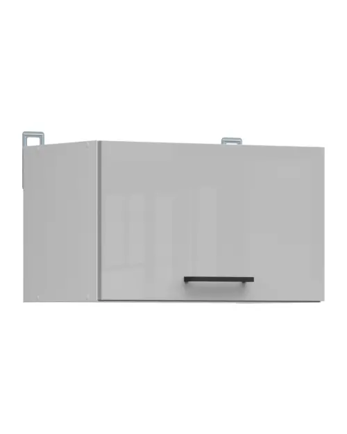 Armario de cocina superior Junona Line 50 cm abatible gris claro brillo