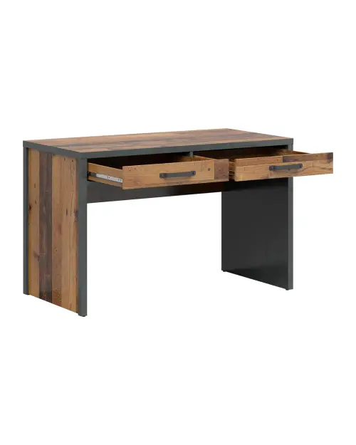 Escritorio Weston 120 cm con 2 cajones pino old style