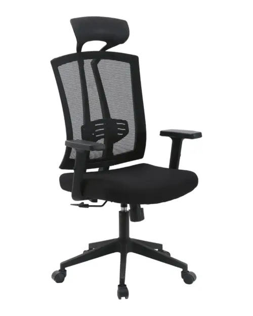 Silla giratoria Nao negra