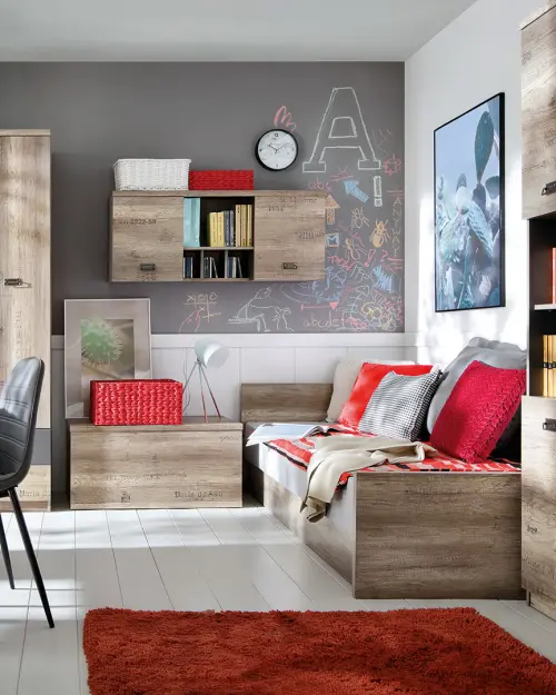 Estructura de cama Malcolm 90x200 roble canyon monument