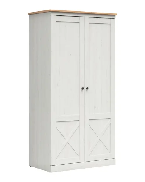 Armario de dos puertas Frija 103 cm pino andersen blanco