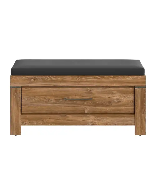 Zapatero Gent 101 cm con asiento roble stirling