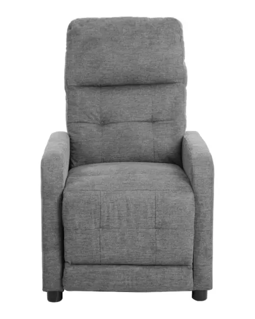 Tradycyjny fotel Monti z funkcją relax, jasnoszary