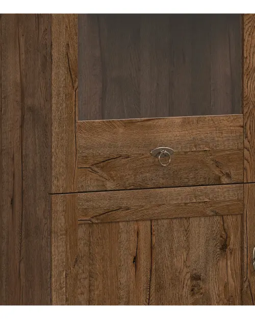 Vitrina Patras 63 cm con 2 puertas roble april