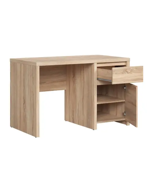 Письмовий стіл Kaspian 120 см з дверцятами та шухлядою дуб сонома