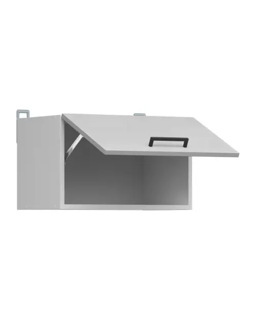 Armario de cocina superior Junona Line 50 cm abatible gris claro brillo