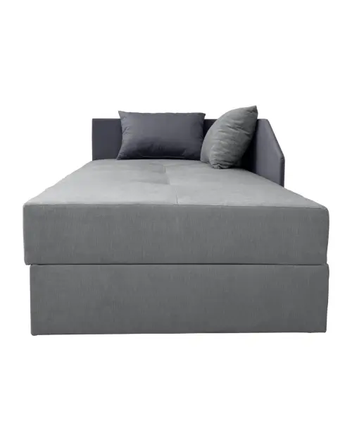 Sofá cama Kelo con arcón gris