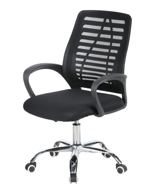 Silla giratoria Ned negra