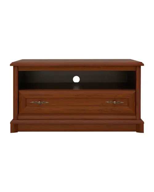 Mueble RTV Kent 101 cm con cajón y estante castaño