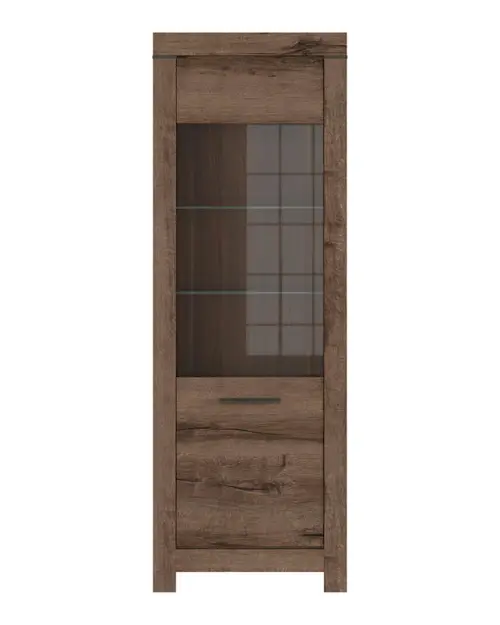 Vitrina Balin 68 cm con puerta roble monastery