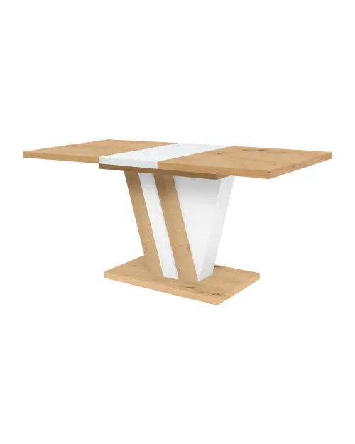 Extendable table Zatar 125/170x75 artisan oak/white