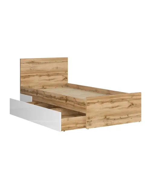 Cama Nuis 90x200 roble wotan