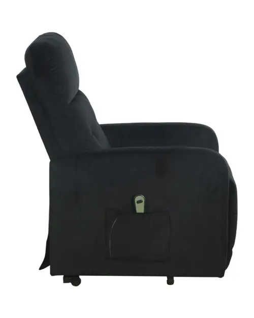 Traditional Grand armchair with relax function black