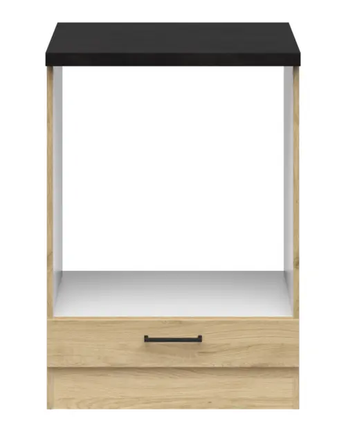 Mueble de cocina para horno empotrado Junona Line 60 cm roble bernstein con encimera