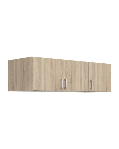 Wardrobe top unit Brando 136 cm with 3 doors sonoma oak