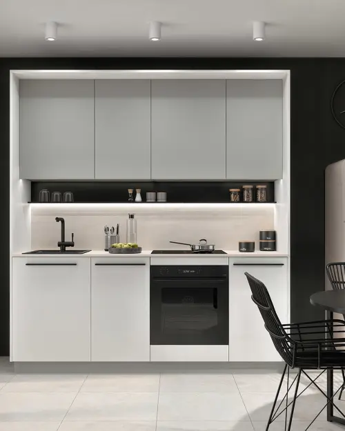 Paneles de acabado para cocina Milino 210 cm blanco alpino