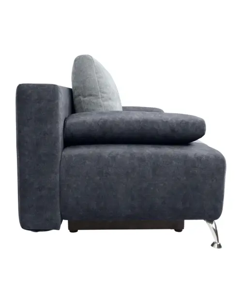 Three-seater sofa bed Daria III with storage velvet grey