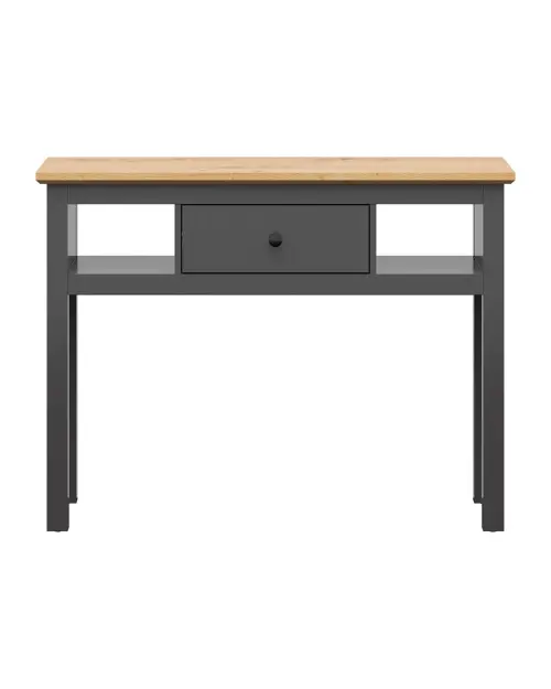 Tocador Hesen 114 cm con cajón y 2 estantes grafito