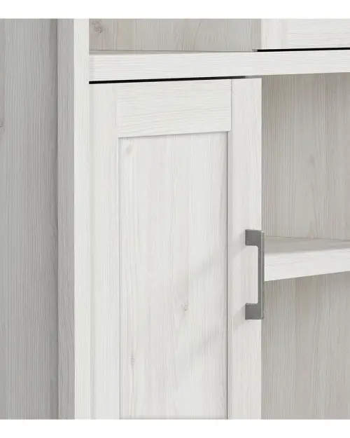 Bookcase Luca Juzi 106 cm with 2 doors and 4 shelves light sibiu larch